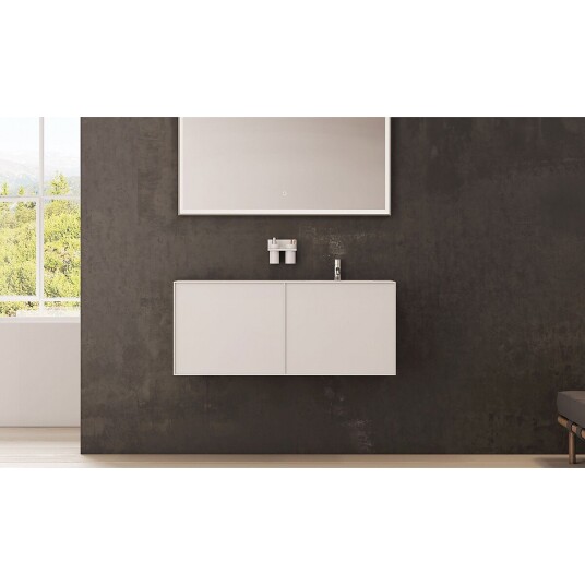 Copenhagen Bath Nexø 120 Servantskap 1200x400 cm med servant Hvit Matt Copenhagen Bath Nexø 120 Servantskap 1200x400 cm med servant Hvit Matt