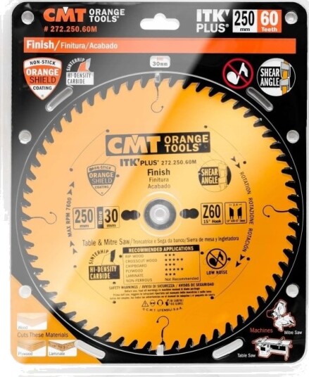 Kappeskive 250X2,4X30 Z60 Hm, Cmt