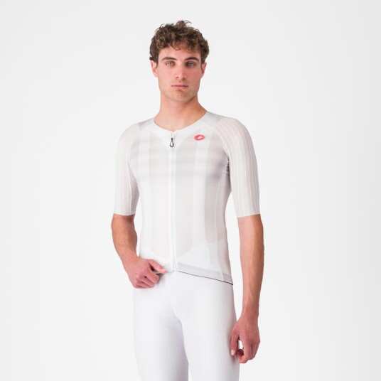 Castelli Aero race 8S sykkeltrøye hvit herre