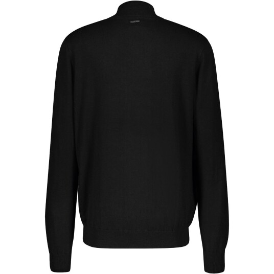 Tommy Cardigan black XXL Merino blend cardigan