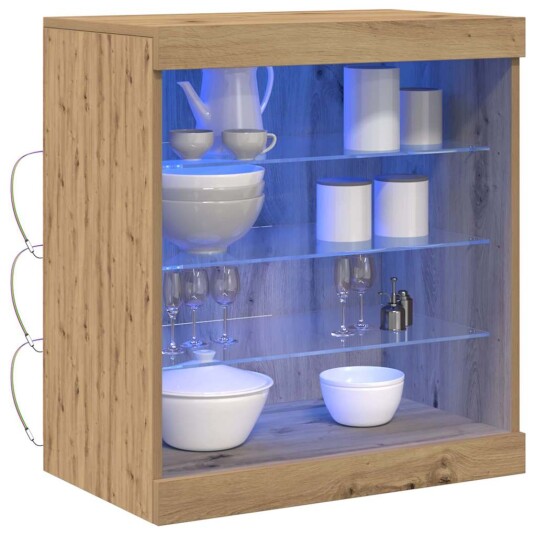 Sideboard med LED Lys Artisan Eik 60,5x37x67 cm Sideboard med LED Lys Artisan Eik 60,5x37x67 cm