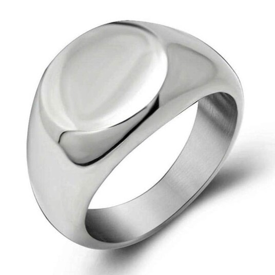 Shiny rustfritt stål ring