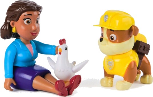 Paw Patrol Spin Master Rubble Goodway & Chickaletta Lekefigur-Sett 3+ År