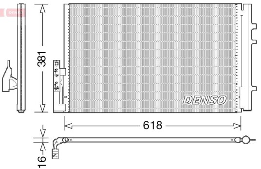 Kondensator, klimaanlegg DENSO DCN05014