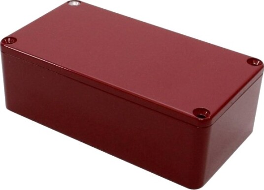 Hammond Electronics 1590B2RD 112 × 60 × 38 mm Støpt Aluminium Rød Kabinett