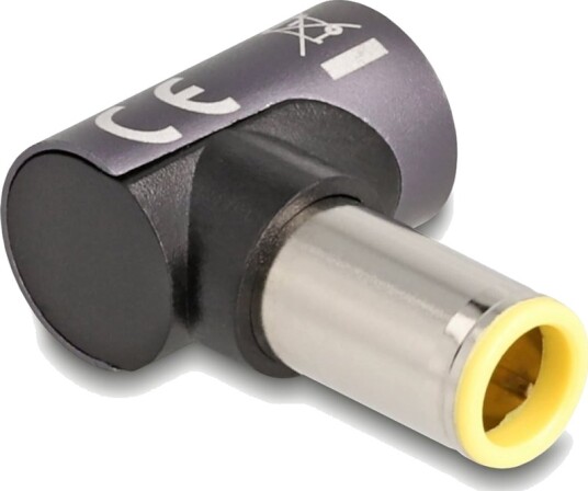 Delock Strømkoblingsadapter 7,9 X 5,5 Mm Dc-Jakk Hann Til 8-Stiftskontakt Magnetisk 20 V 3 A Antrasitt