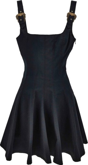 Versace Jeans Couture Dame Kjoler Svart L, Versace Jeans Couture Dame Kjoler Svart L,