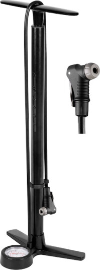FORCE Magna 2.0 fotpumpe med manometer 11 bar/160 PSI sort