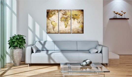 Bilde Old continents 90x60 Artgeist sp. z o. o.