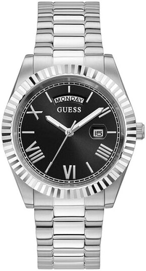 Guess Herreklokke GW0265G1 Connoisseur Sort/Stål Ø42 mm Guess Herreklokke GW0265G1 Connoisseur Sort/Stål Ø42 mm