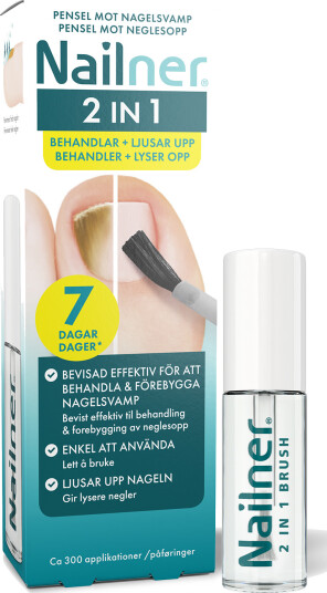 Nailner Pensel mot neglesopp 2i1, 5 ml