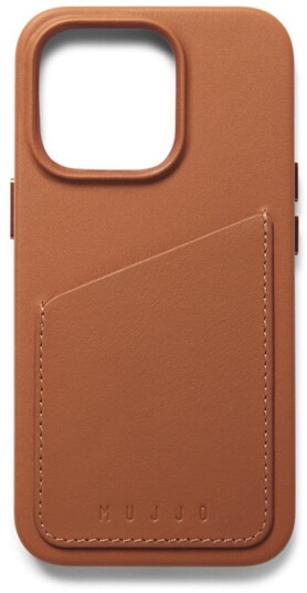 Mujjo Full Leather Wallet Case Iphone 14 Pro Gyllenbrun Mujjo Full Leather Wallet Case Iphone 14 Pro Gyllenbrun