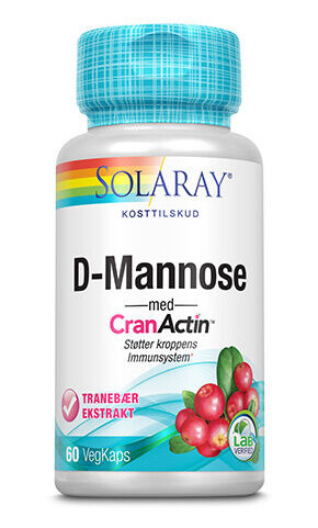 Solaray D-Mannose med CranActin 60 Kapslar Solaray D-Mannose med CranActin 60 Kapslar