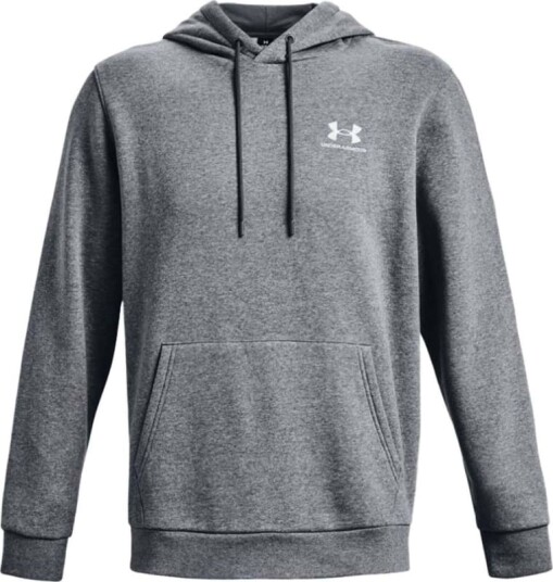 Under Armour Men's UA Essential Fleece Hoodie Grå L Man Under Armour Men's UA Essential Fleece Hoodie Grå L Man
