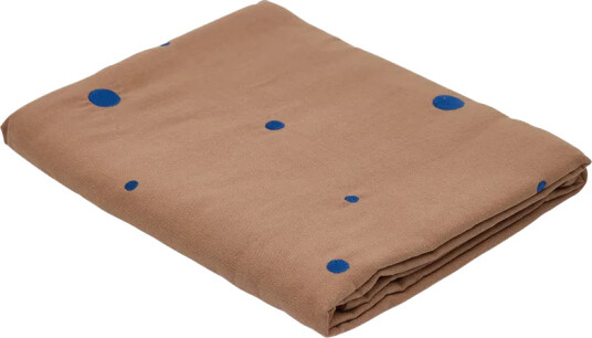 OYOY Nori bordduk 140x200 cm Terracotta optisk blå