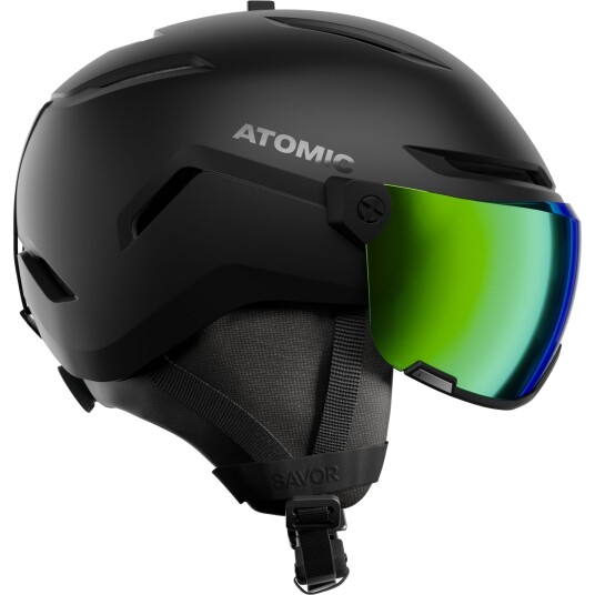 Atomic Savor Visor HD, Skihjelm Med Visir, Black 51-55