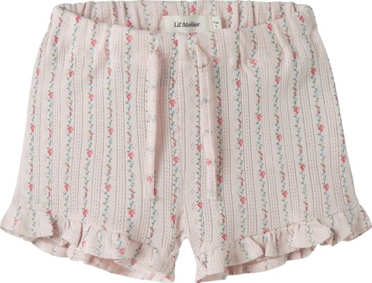 Lil" Atelier Shorts   Bomull/Modal   NbfRachello   Morganitt/Flo   Lil Atelier   1 år (80)   Shorts   Rosa