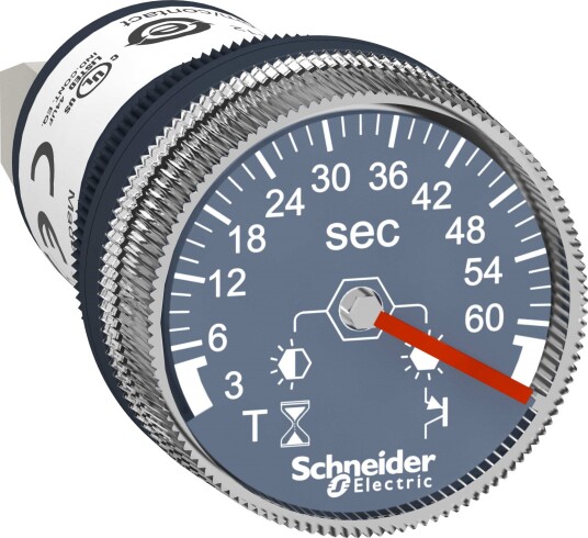 Schneider Electric XB5DTB23 Tidsrelé 22 mm, 24 Vdc 3-60 Sek.