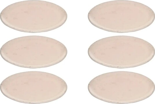 Aida Raw Dessert Plate 6 Stk 20Cm Beige ONE SIZE Aida Raw Dessert Plate 6 Stk 20Cm Beige ONE SIZE