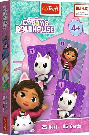 Northix Gabby's Dollhouse-kortspill for barn morsom familieaktivitet 08508T