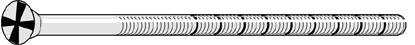 Assa 468782800002 Enveisskrue Blankkrom 115 mm
