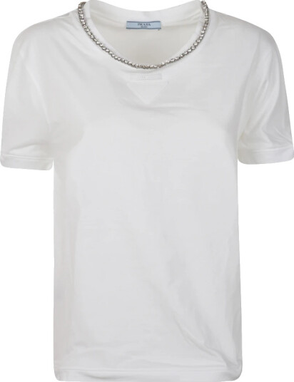 Prada Dame Topper Hvit M,