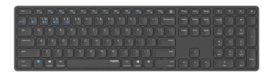 Rapoo E9800M Trådløst Tastatur med Multi-Mode og USB-C Mørk Grå Rapoo E9800M Trådløst Tastatur med Multi-Mode og USB-C Mørk Grå