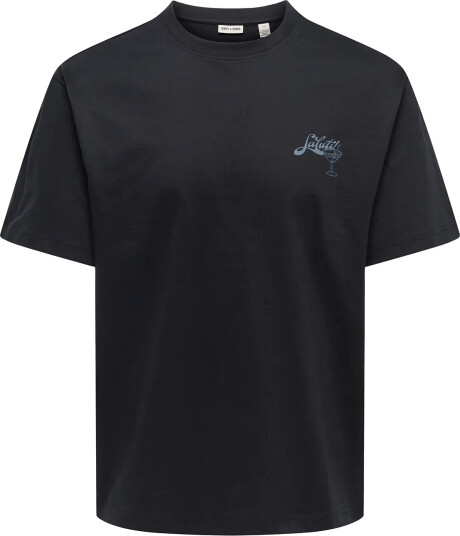 ONLY & SONS Onsfred Bellissima Rlx Ss Tee Vd Black L