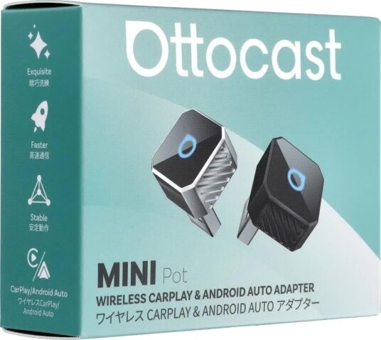 Fm Sender Ottocast Trådløs Biladapter Mini Cube T3 Sølv Fm Sender Ottocast Trådløs Biladapter Mini Cube T3 Sølv