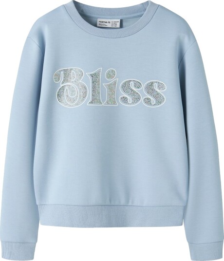 Name It Collegegenser - NkfKasto - Dempet Blue - Name It - 11-12 år (146-152) - Collegegenser Blå Lyseblå