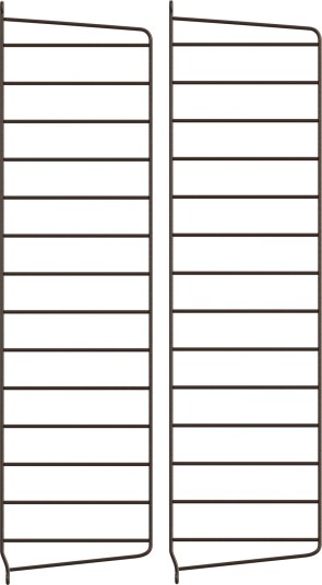 String Gavler 20x75 cm 2 pk Mørkebrun