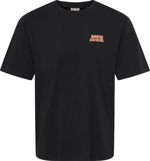 ONLY & SONS Onsaxel Coffee Rlx Ss Tee Black S