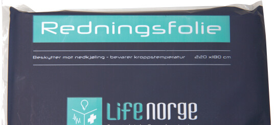 Life Norge Redningsfolie, 220 x 160 cm, 1 stk.