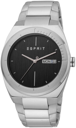 Esprit Herreklokke ES1G158M0065 Strike Sort/Stål Ø42 mm