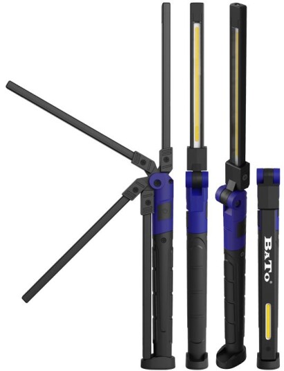 BATO Arbeidslampe Mini Alukrop. Ultra Slank 7 mm Folde 2 w COB LED Med 3 Lys Muligheder. 80-280 Lumen BATO Arbeidslampe Mini Alukrop. Ultra Slank 7 mm Folde 2 w COB LED Med 3 Lys Muligheder. 80-280 Lumen