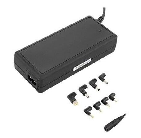 Qoltec 90W Universal Strømadapter med 8 Plugins - Datalader i Svart