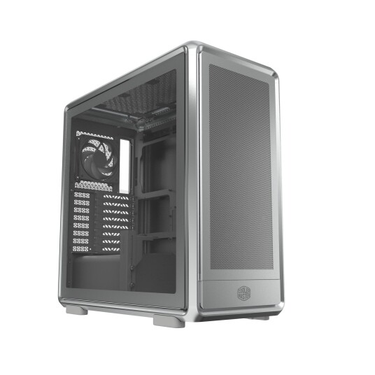Cooler Master MasterFrame 600 Mesh Mid Tower Kabinett med Herdet Glass Sølv