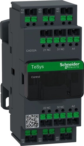 Schneider Electric Kontrollrelé Deca 3NO 2NC 3P 690V AC Snap-in, CAD32AY7