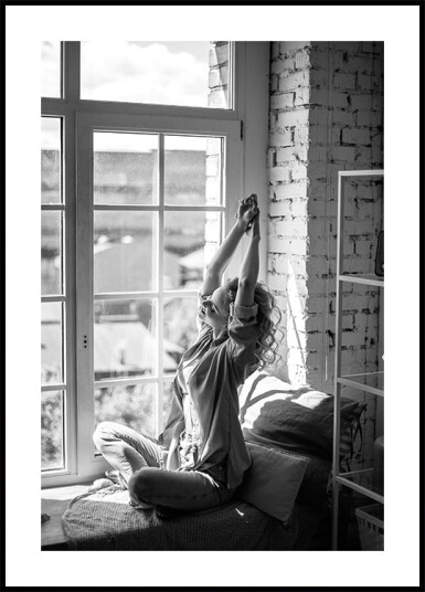 Morning Relaxation by the Window Plakat Plakat / 100x150cm