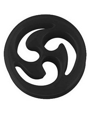 Ninja Star Svart Piercing Tunnel 14 mm