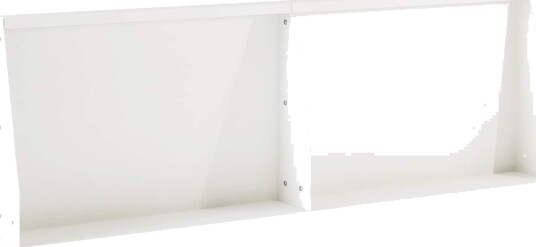 vidaXL Støttemur 2 stk. 60 x 12 x 40 cm Stål Hvit