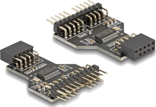 Delock Usb Adapter 9 Pins Usb Header Hunn Til 9 Pins Usb Header Hann Usb 2.0 2 A