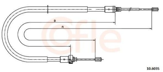 Tautrekk, håndbremse COFLE 92.10.6035