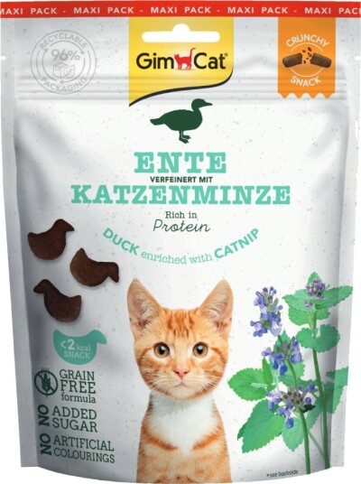 Gimcat Crunchy Snacks and & kattemynte Sparepakke 3 x 140 g