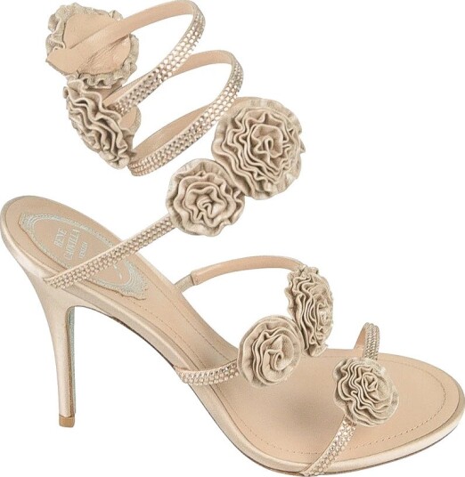 René Caovilla Dame Sko Beige 39 EU,