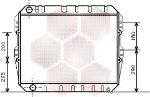 VAN WEZEL 53002134 Radiator motorkjøling