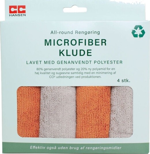 Microfiberklude | 4 Stk./Pk. | Cc Hansen Microfiberklude | 4 Stk./Pk. | Cc Hansen