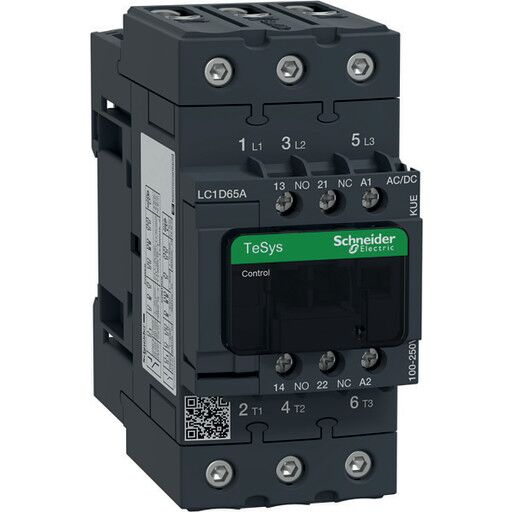 Schneider Electric LC1D65AKUE Kontaktor 3 polet 100 250 V 65 A Elfordeling & strømforsyning