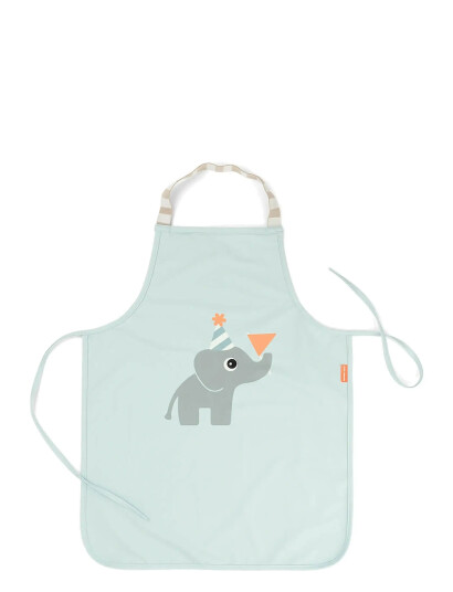 Done by Deer Waterproof Kids Apron Celebration Blue   Blue   48X 38CM