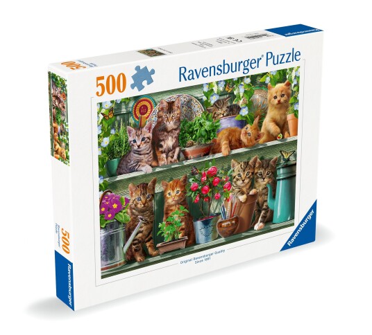Ravensburger - Puzzle Cats On The Shelf 500p  12000205 